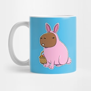 Capybara Easter Bunny Costume Mug